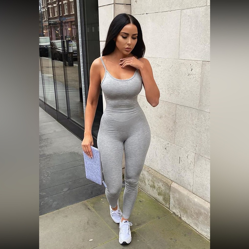 Brand new gray jumpsuit